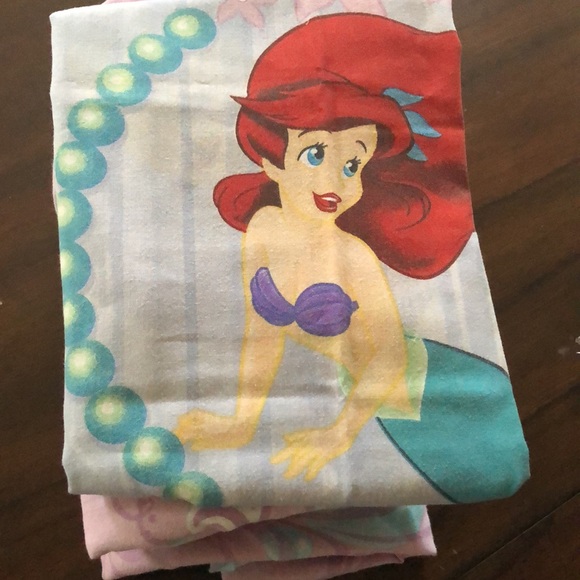 Vintage Disney Ariel Twin Bedding set Standard Pillow case, Flat & Fitted Sheet